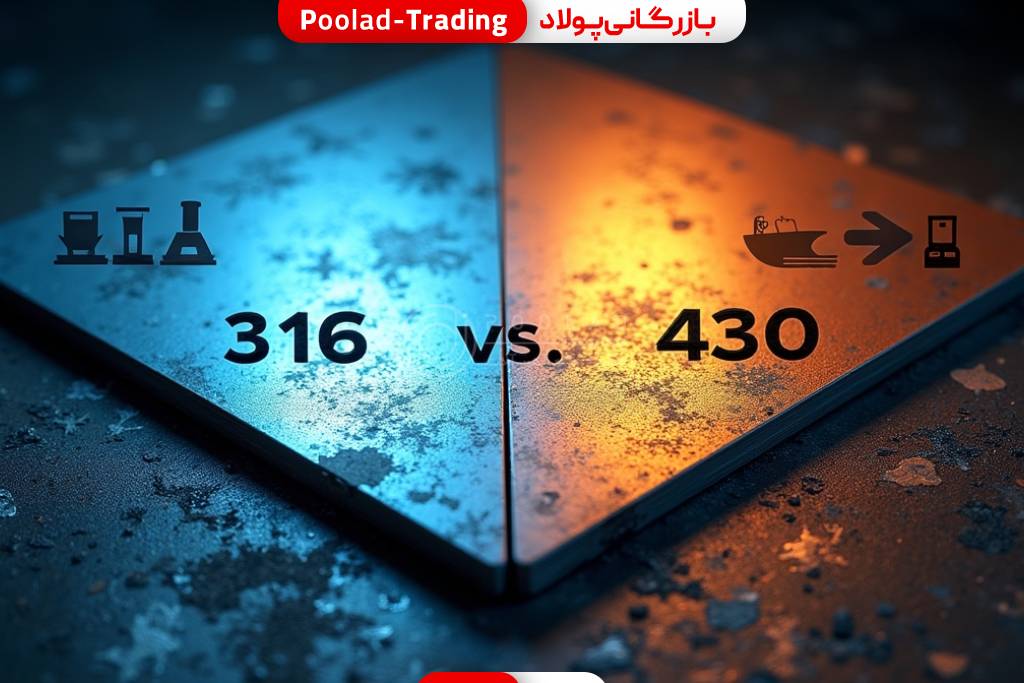 بررسی تفاوت ورق استیل 316 و 430